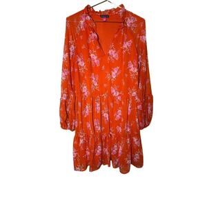 Vince camuto floral flare dress lined size medium in excellent condition